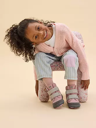 AFFENZAHN | Mädchen Stiefel WOLLE COMFY Otter | rosa